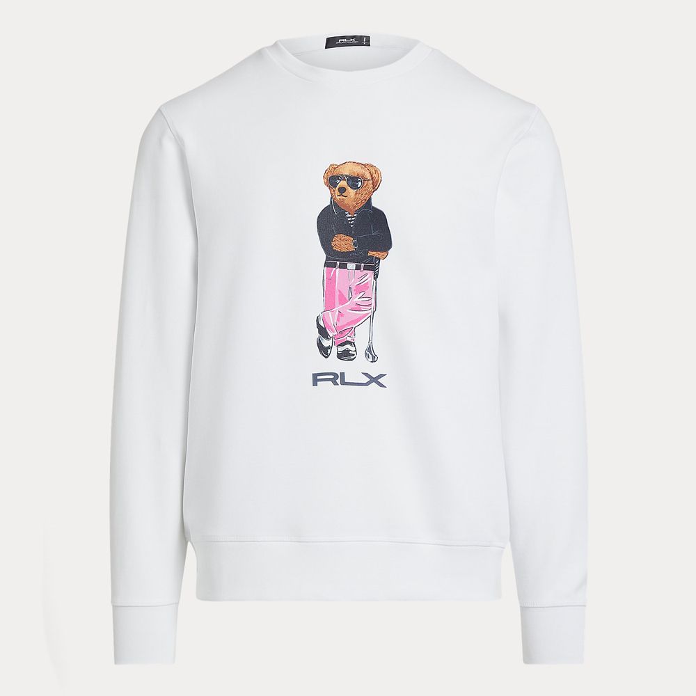 Longsleeve Bear Genser Herre Hvit