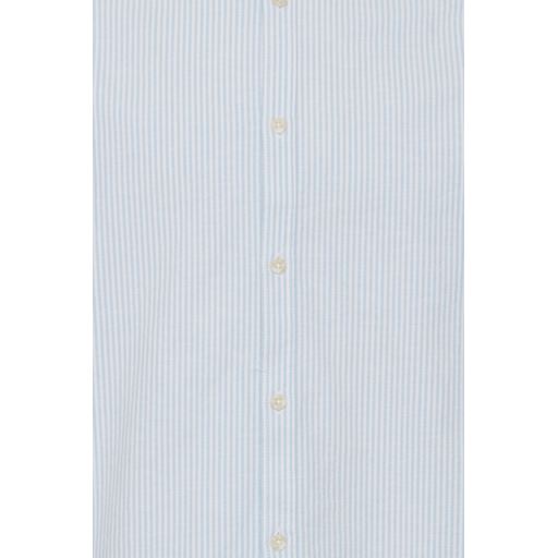 Solid Langærmet Skjorte, Sky Blue, XXL