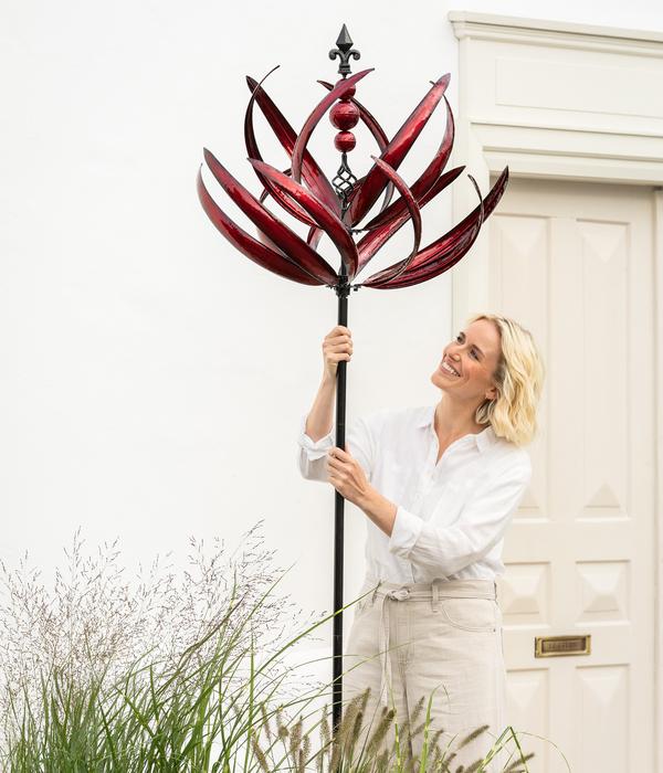 Dehner Riesen Windrad, rot, ca. Ø68,6/H231 cm