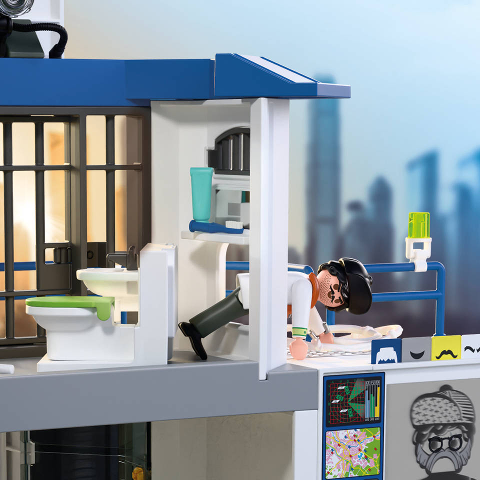 PLAYMOBIL City Action politiebureau met onderzoeksruimte 71874