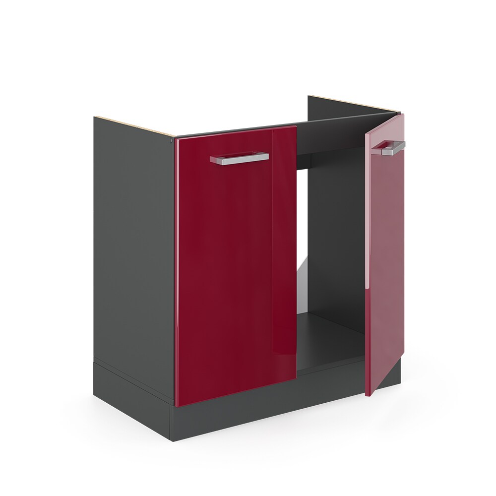 VICCO Küchenschrank Spülenunterschrank 80 cm R-Line Anthrazit