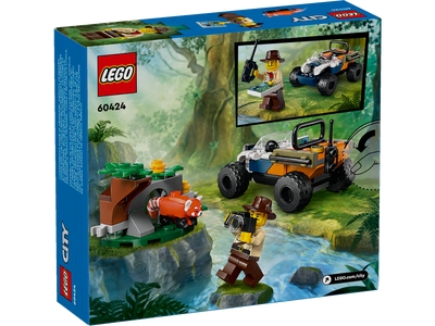 LEGO Jungleonderzoekers: rode panda-missie met terreinwagen (60424)