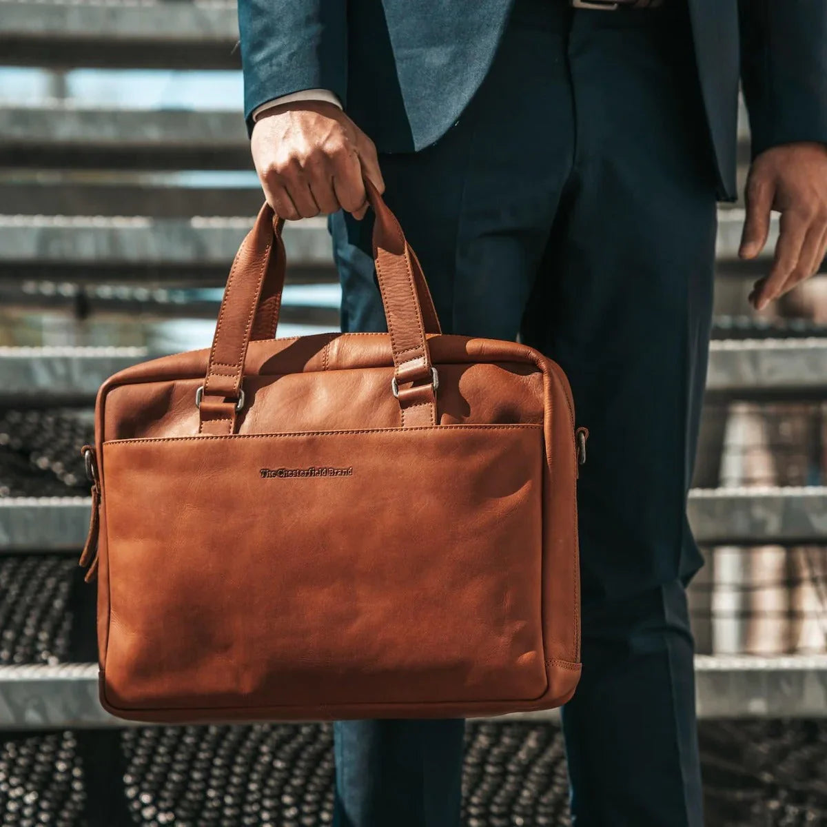 the Chesterfield - Manhattam leren werktas 15