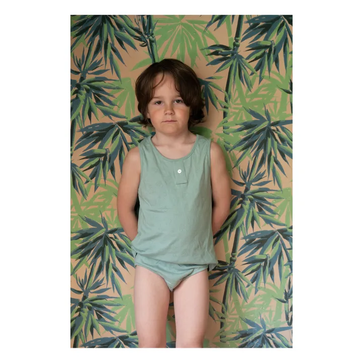 Risu Risu Slip Coton Bio Mayo | Bleu Clair