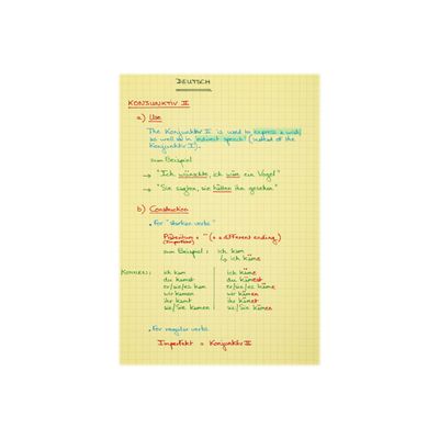 Exacompta Aquarel - Chemise à rabats + 25 fiches bristol A5 (4 couleurs assorties)