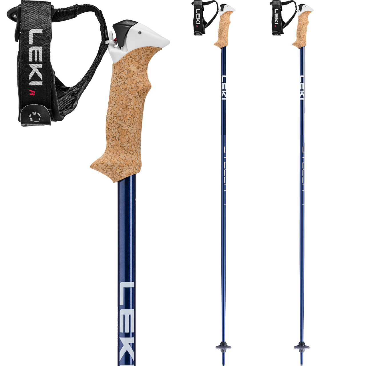 Leki Stella S midnightblue dark metallic/white/whitegold | Leki Alpin Skistöcke | Leki | L | MARKEN | XSPO