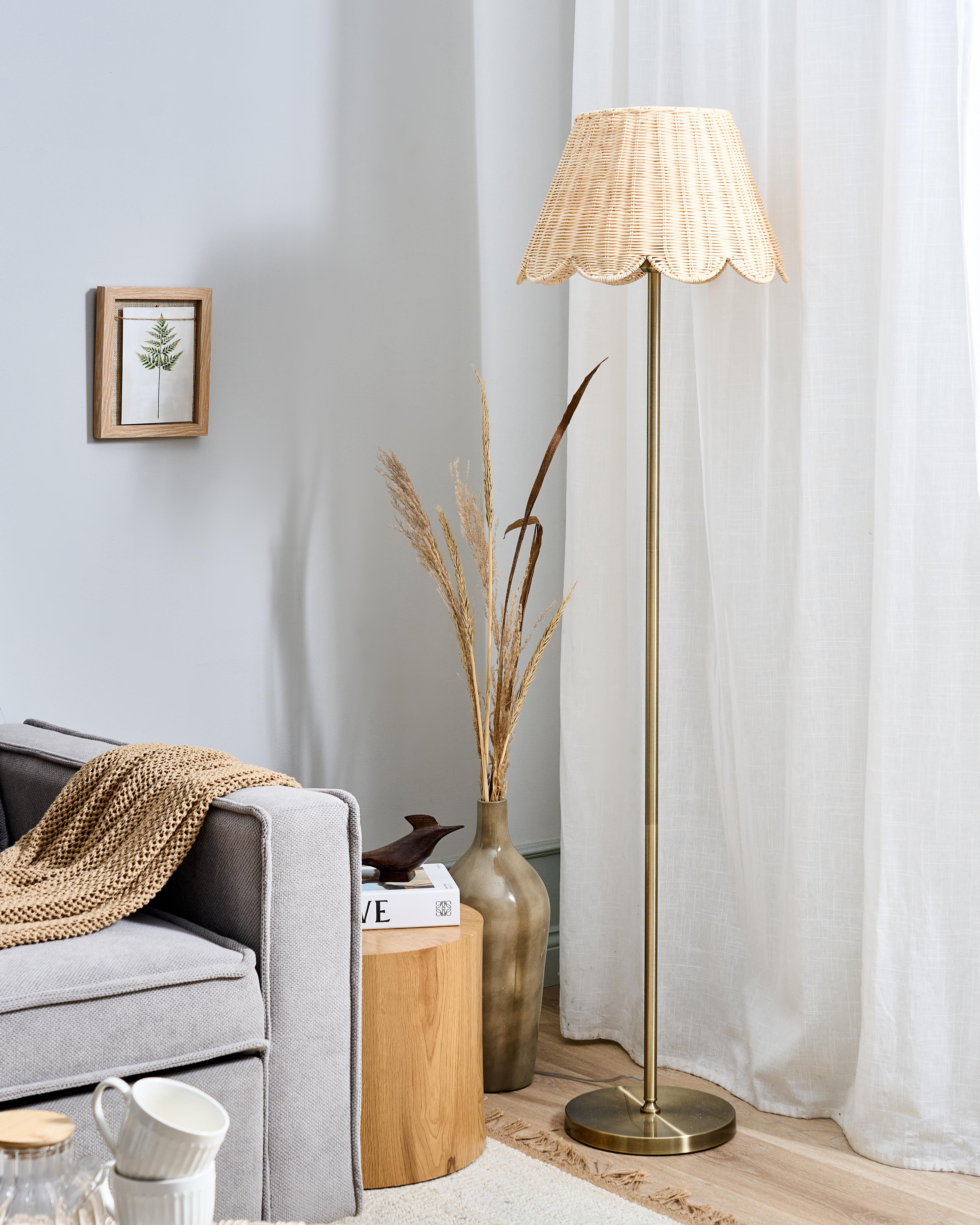 Staande lamp SALM Rotan Natuurlijk