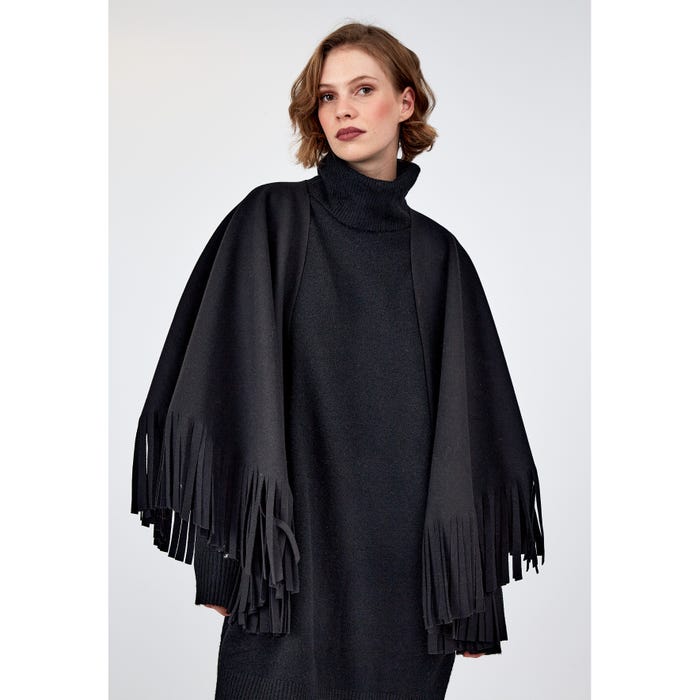 Veritas-Effen poncho franjes