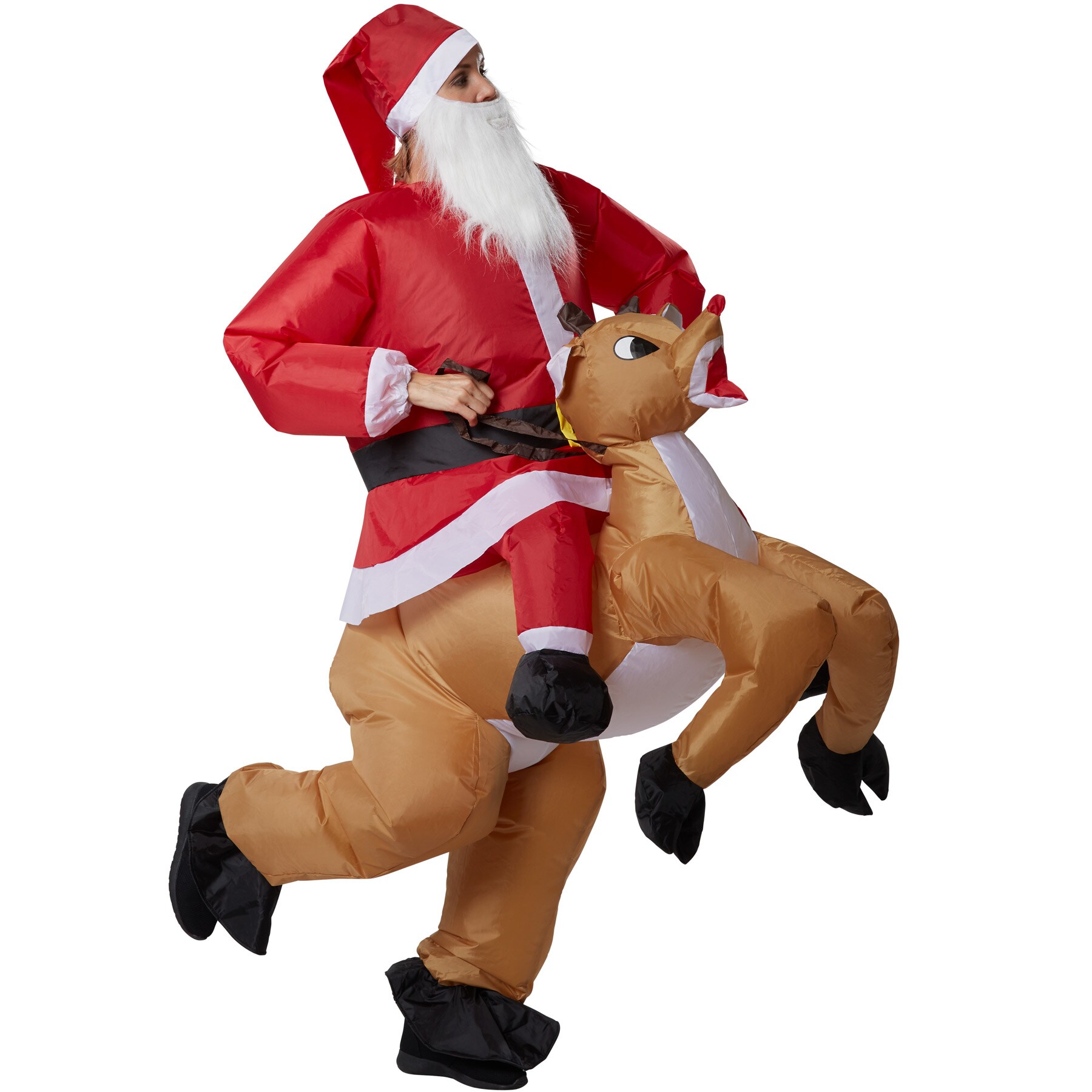 tectake® Aufsitzkostüm Santa Claus