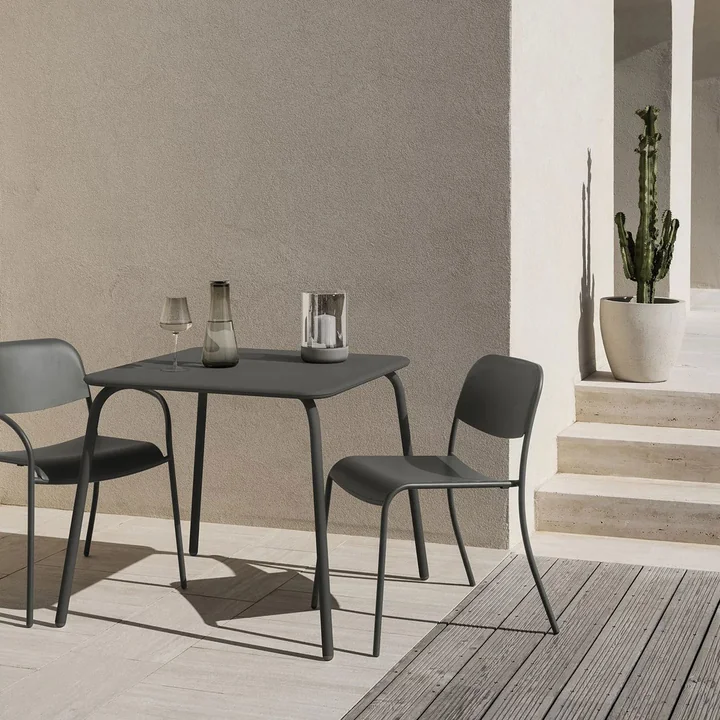 Blomus - Yua Outdoor Stuhl, granite gray (2er-Set)