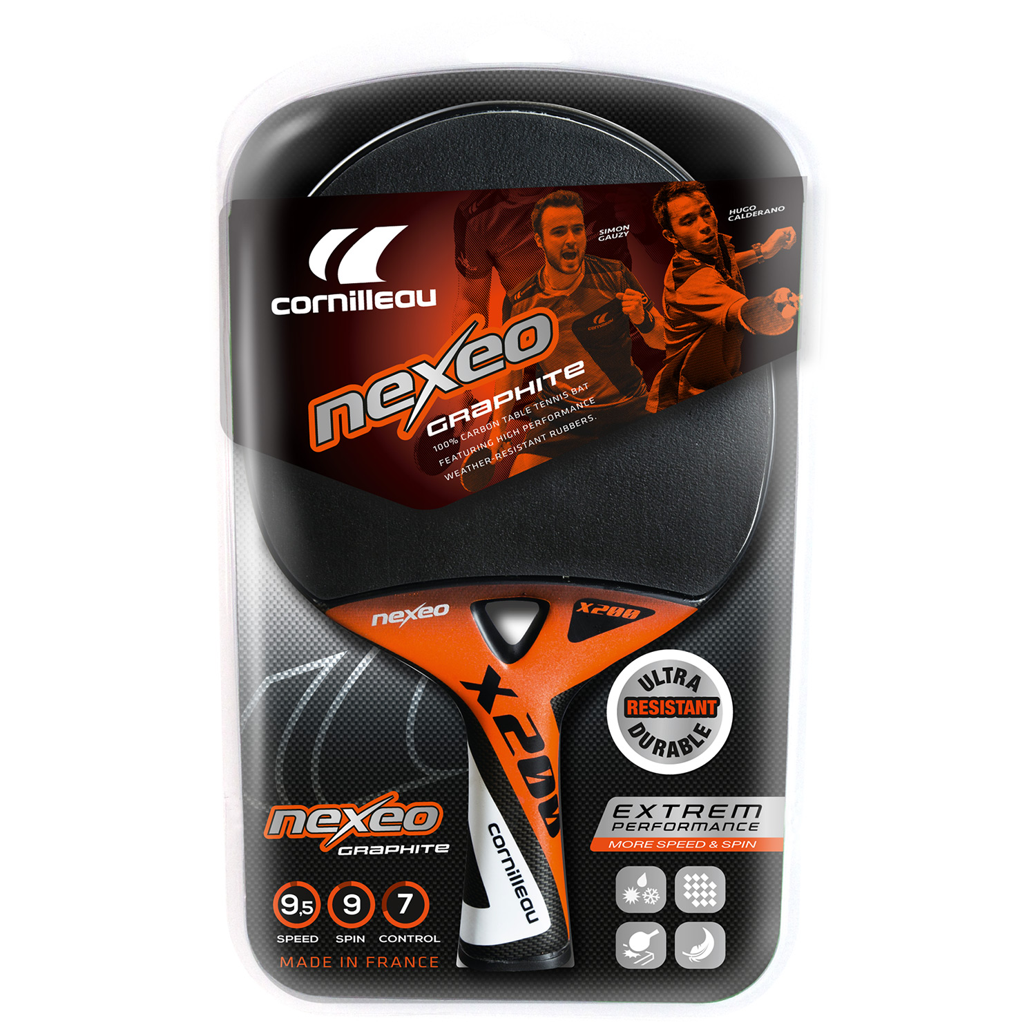 Cornilleau Nexeo X200 Graphite tafeltennisbatje