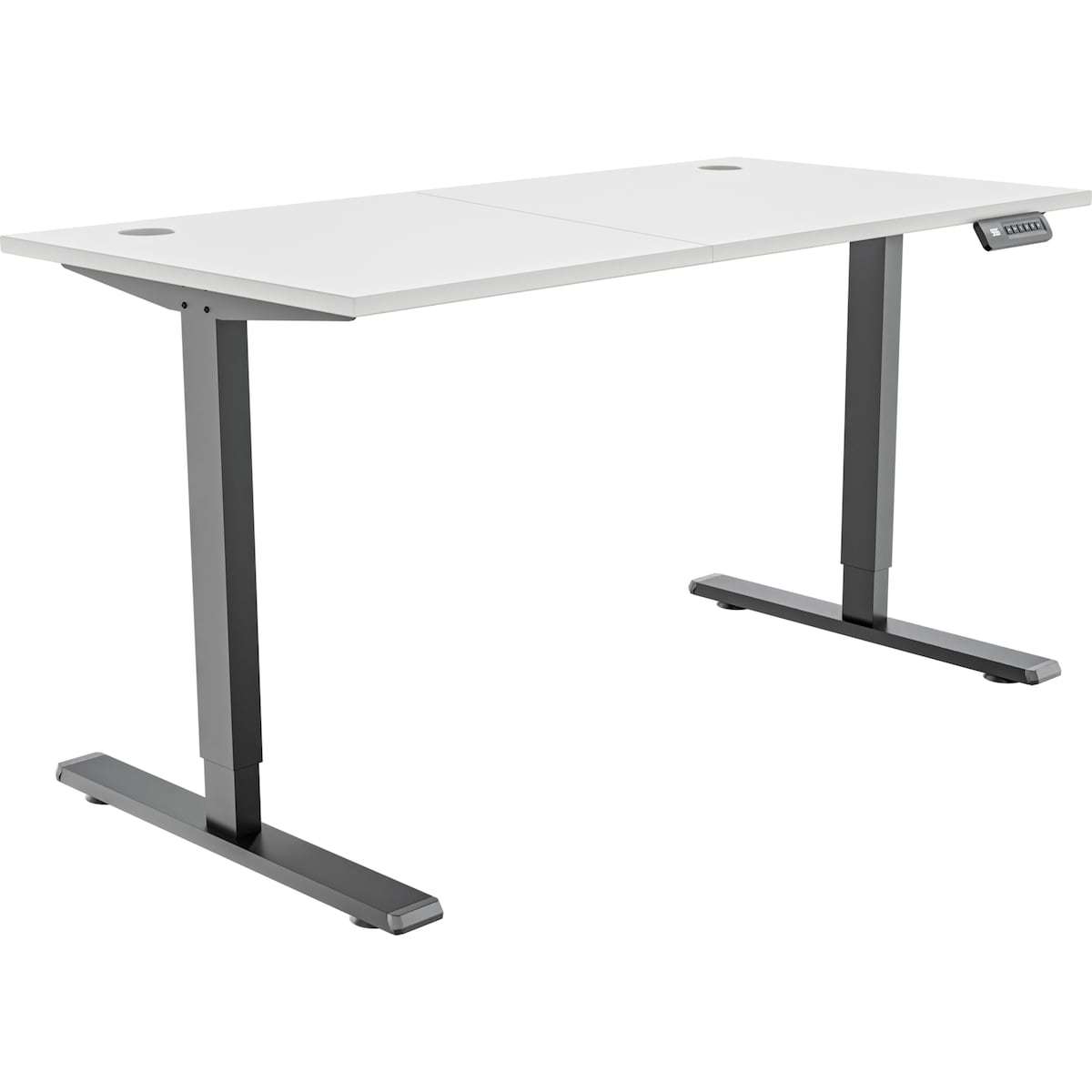 Piranha E-Base 120 høydejusterbart skrivebord (sort/hvit)