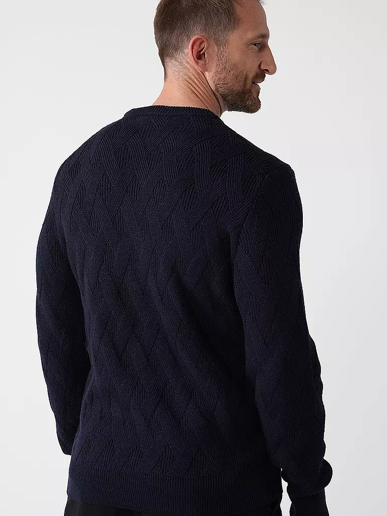 BOSS Pullover ELFREDO dunkelblau