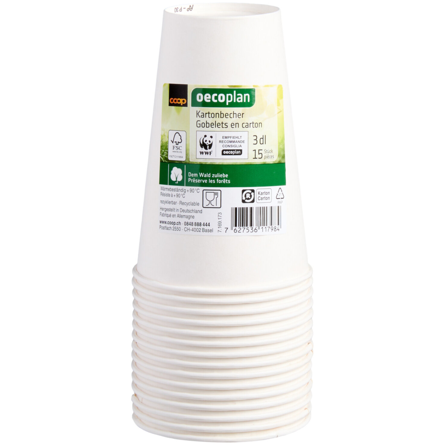 Oecoplan Kartonbecher 20 Stück 3dl