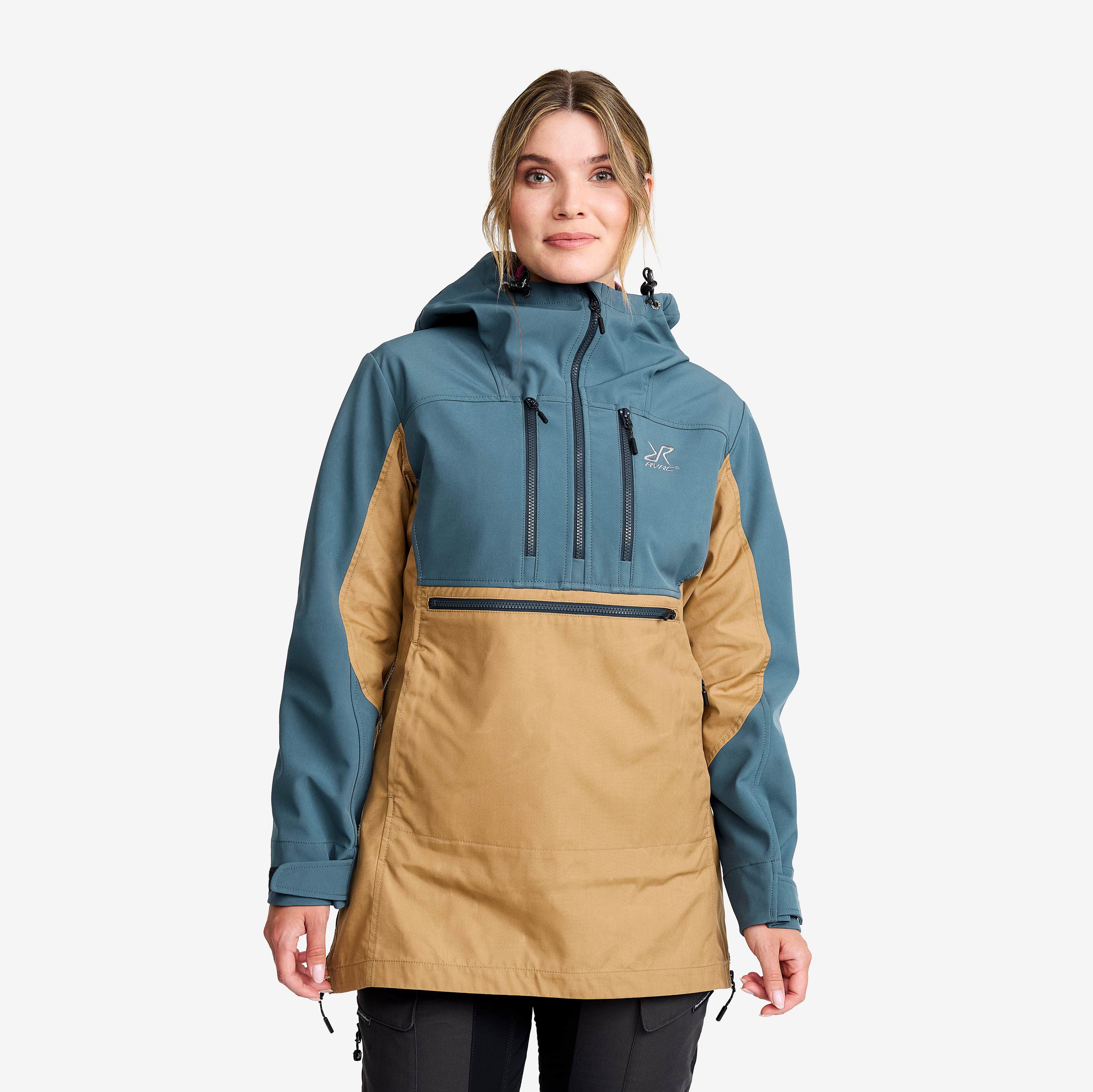 Outdoor Anorak Dame Orion Blue/Kelp Beige