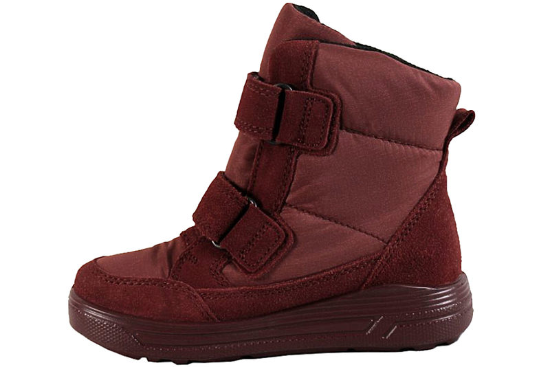 ECCO URBAN SNOWBOARDER VINTERSTØVLE I BORDEAUX TEKSTIL