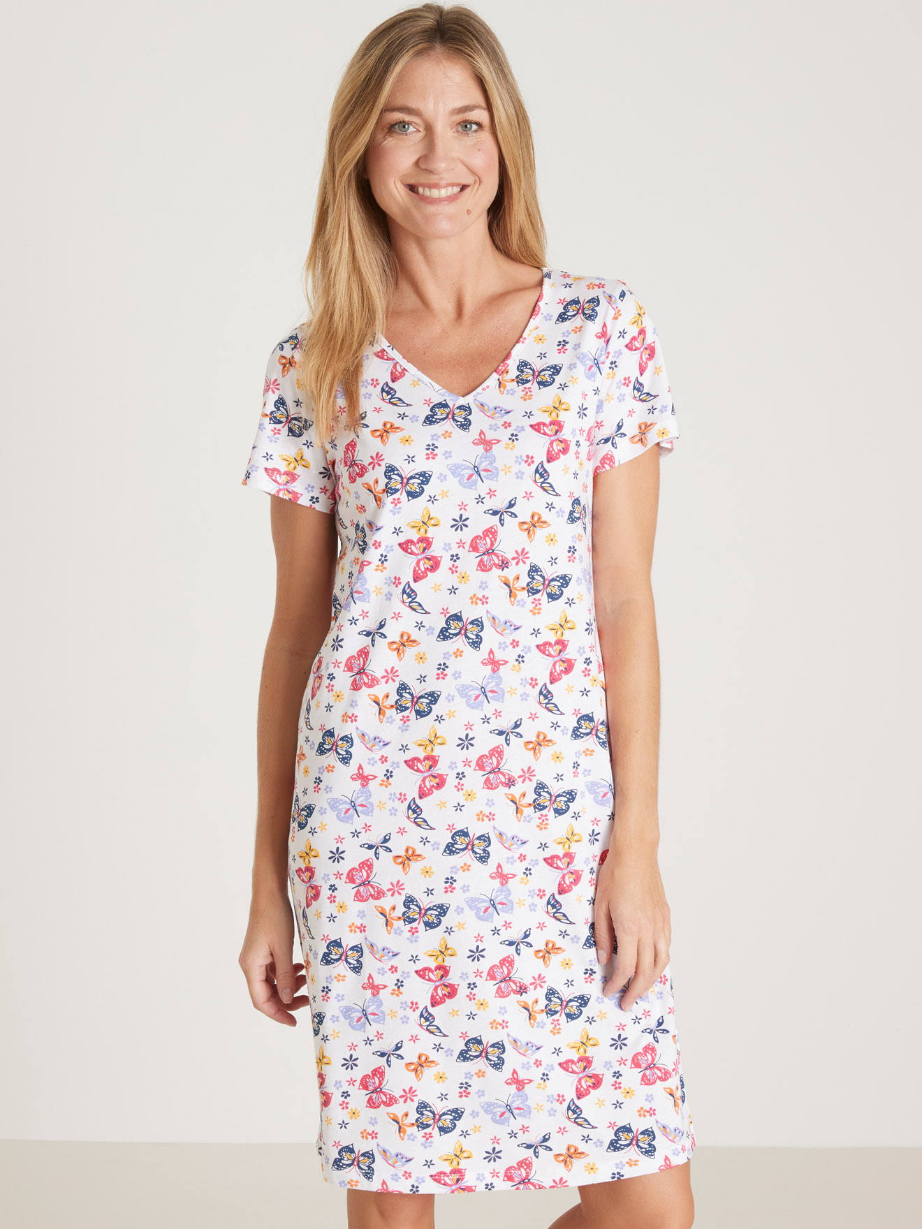 Lot de 3 chemises de nuit pur coton