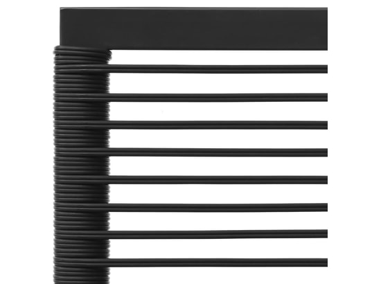 LES TENDANCES - Salon extérieur Salon de jardin-noir-5 places-62x62x68-490291