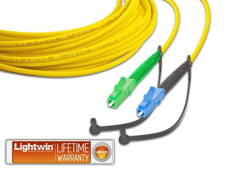 Lightwin LWL-Patchkabel Singlemode LC/APC – LC, OS2, Simple Singlemode LC/APC-LC Simplex OS2 2 m
