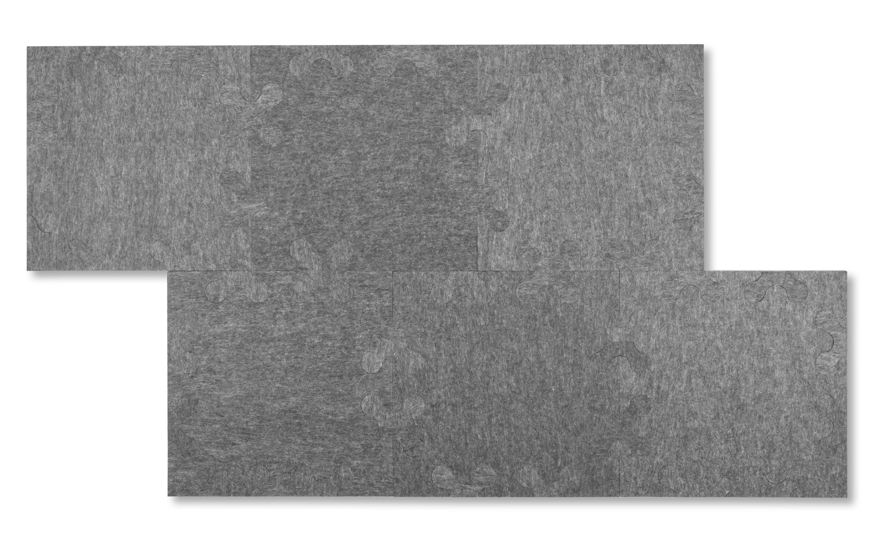 Wandfliesen Quadro 40 x 40 cm Grau, 6 PlattenAkustikplatten Quadro