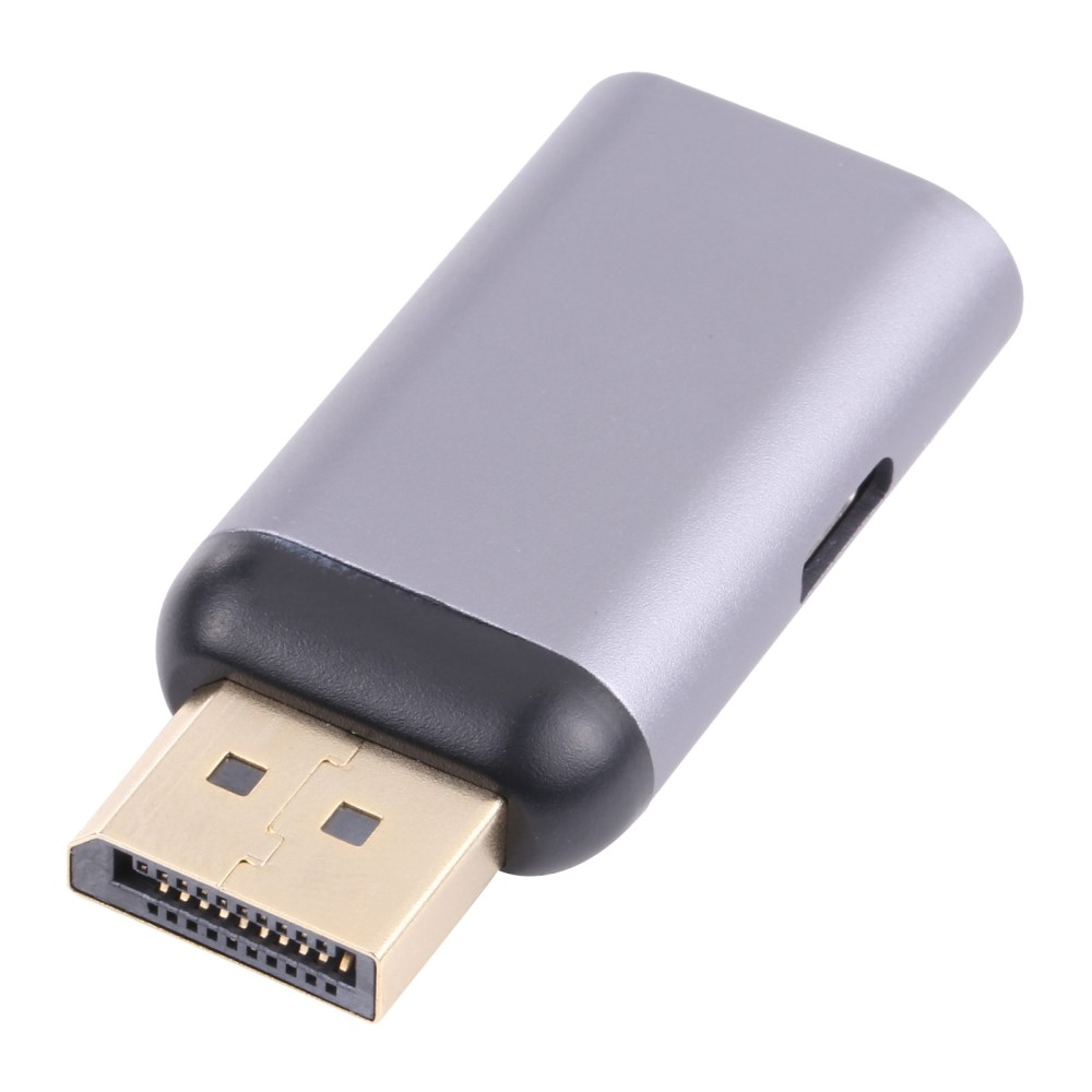 USB C auf Displayport DP Adapter 4k@60Hz   Ladeport - Space Grau