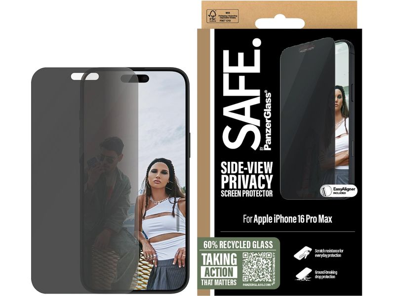 SAFE. Displayschutz Ultra Wide Fit Privacy iPhone 16 Pro Ma Display-Schutzfolie für das Apple iPhone 16 Pro Max