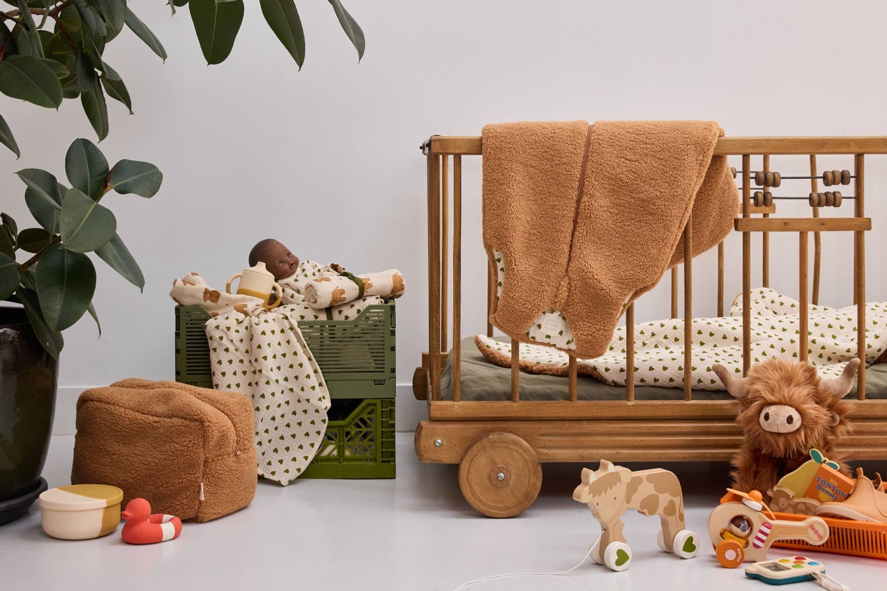 Trousse de toilette fausse fourrure - Bébé Highland Petit toi