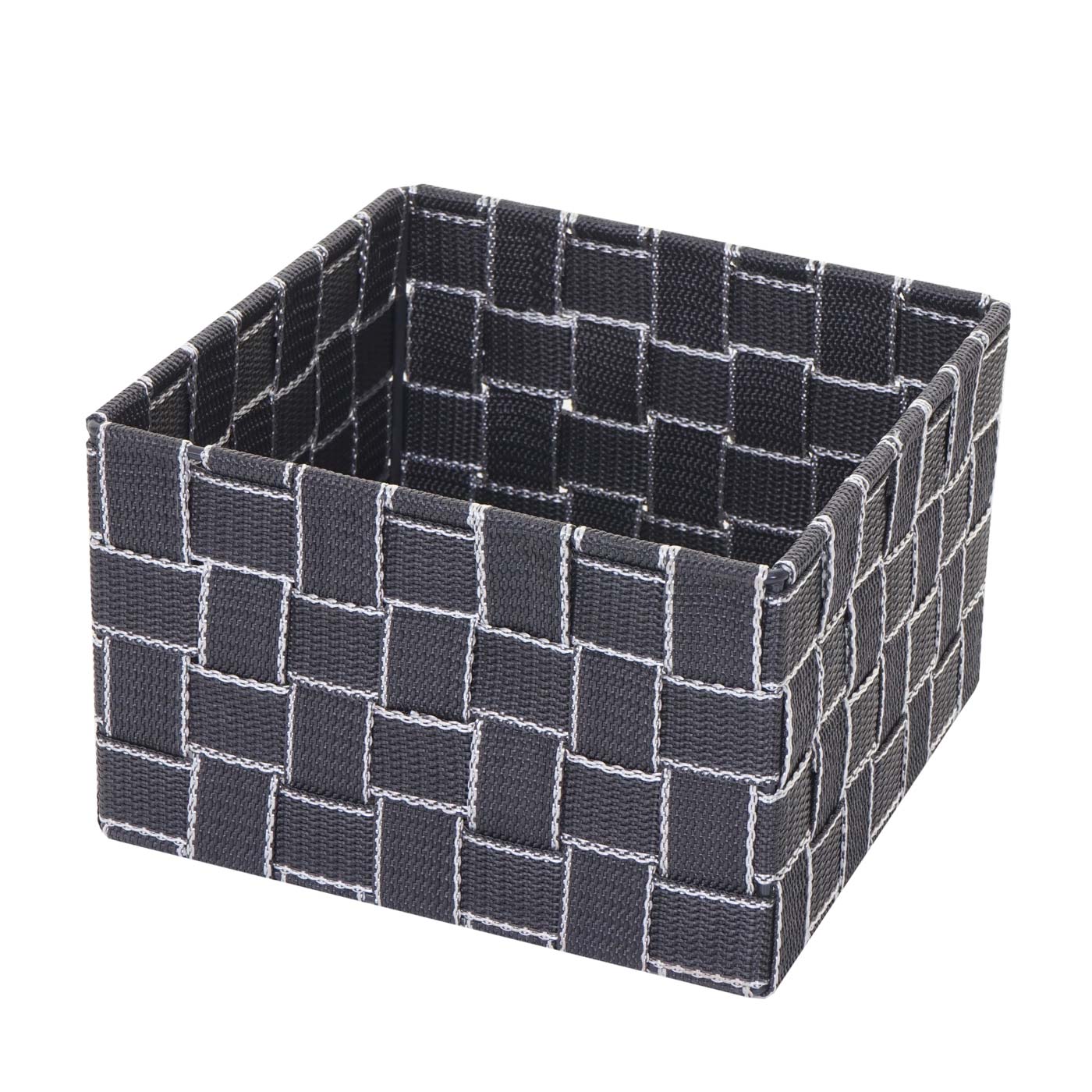 Aufbewahrungskorb MCW-C37, Dekokorb Korb Körbchen Aufbewahrung Regalkorb Deko 12x19x19cm ~ dunkelgrau