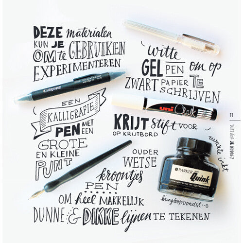 Uitgeverij moon handlettering doe je zo - cute edition
