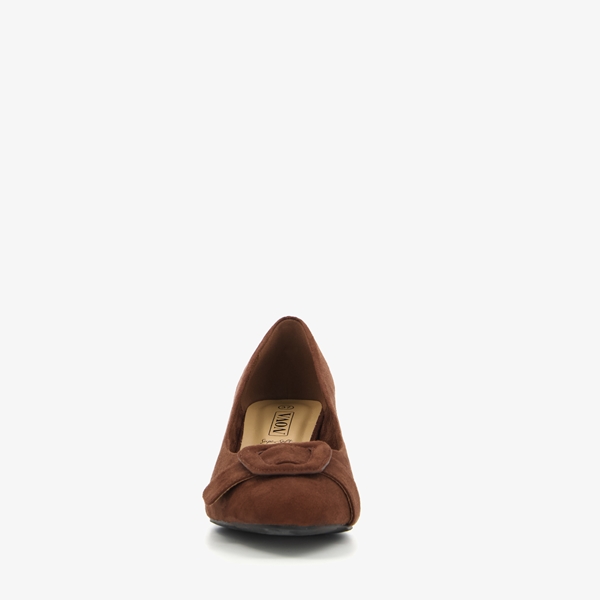 Nova dames pumps met gesp donkerbruin
