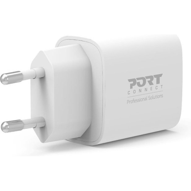Port Designs 900031EU chargeur d'appareils mobiles Universel Blanc Secteur Charge rapide Intérieure