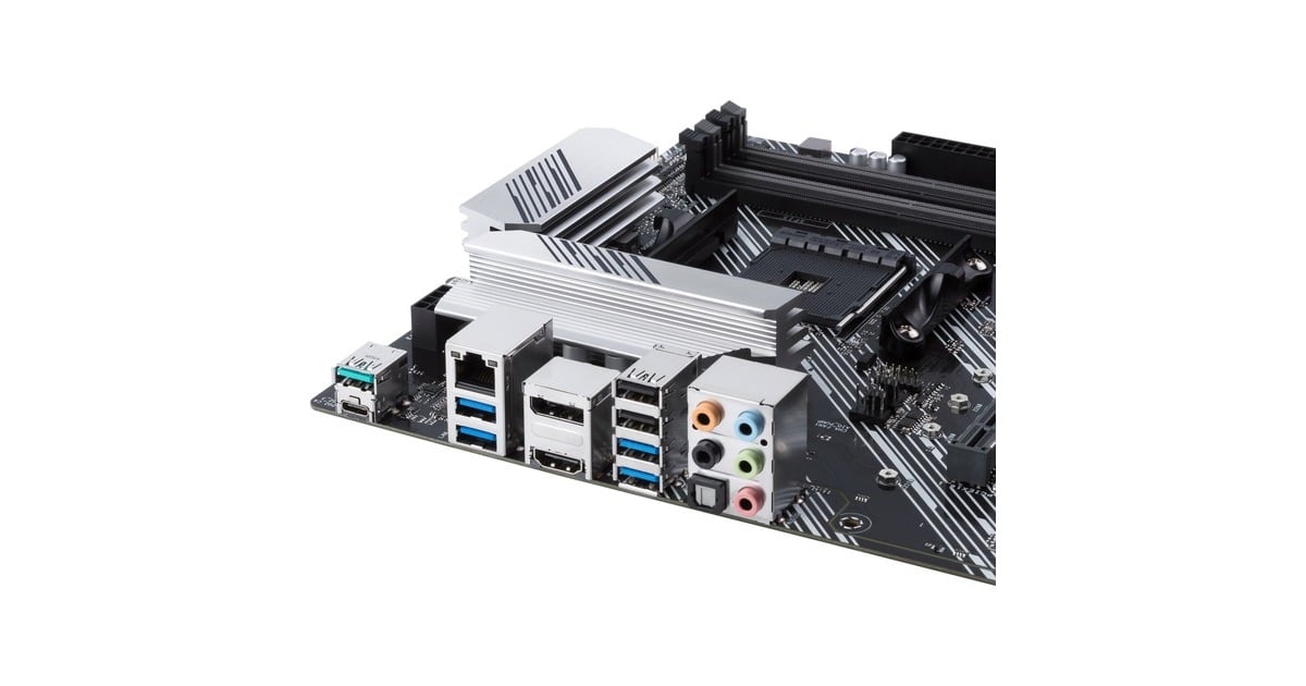 ASUSPRIME B550-PLUS socket AM4 moederbord  (Zwart/zilver, RAID, Gb-LAN, Sound, ATX)