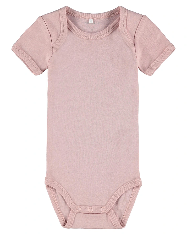 Kurzarm-Body NBFBODY – SUMMER 3er-Pack in mauve/grau/weiß
