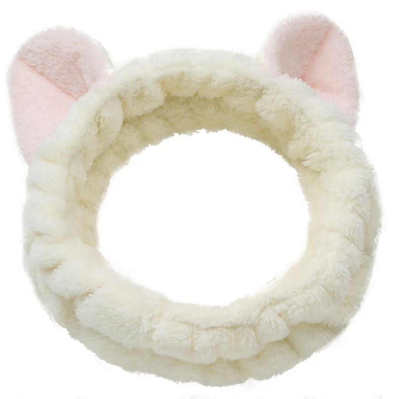 Yulu - Chenille kattenoor gezichtsreiniger hoofdband