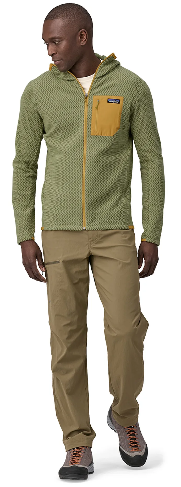 Patagonia M's R1 Air Full-Zip Hoody Buckhorn Green