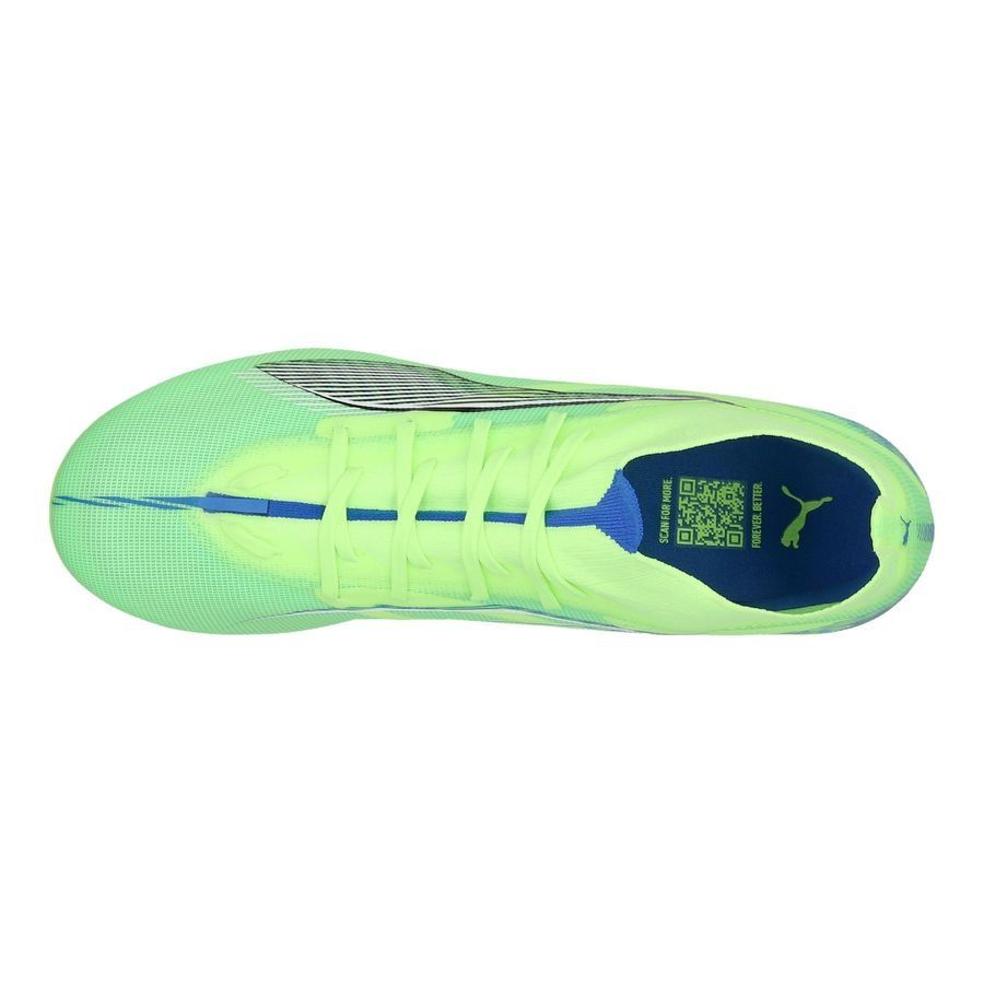 PUMA Ultra 5 Match   FG/AG Lights Out - Fizzy Apple/Blanc/Bleu