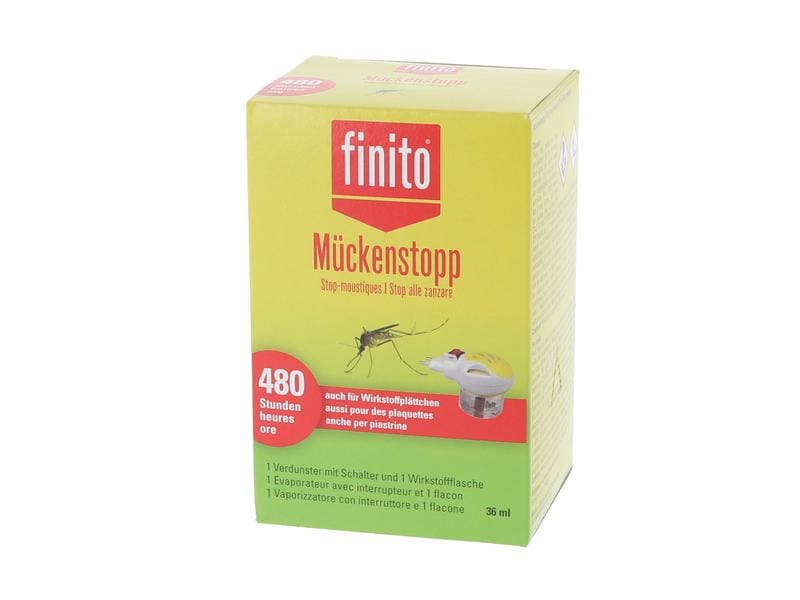 finito Mückenstecker Set Stecker & Flasche 36 ml Mückenstop Wirkstofflösung
