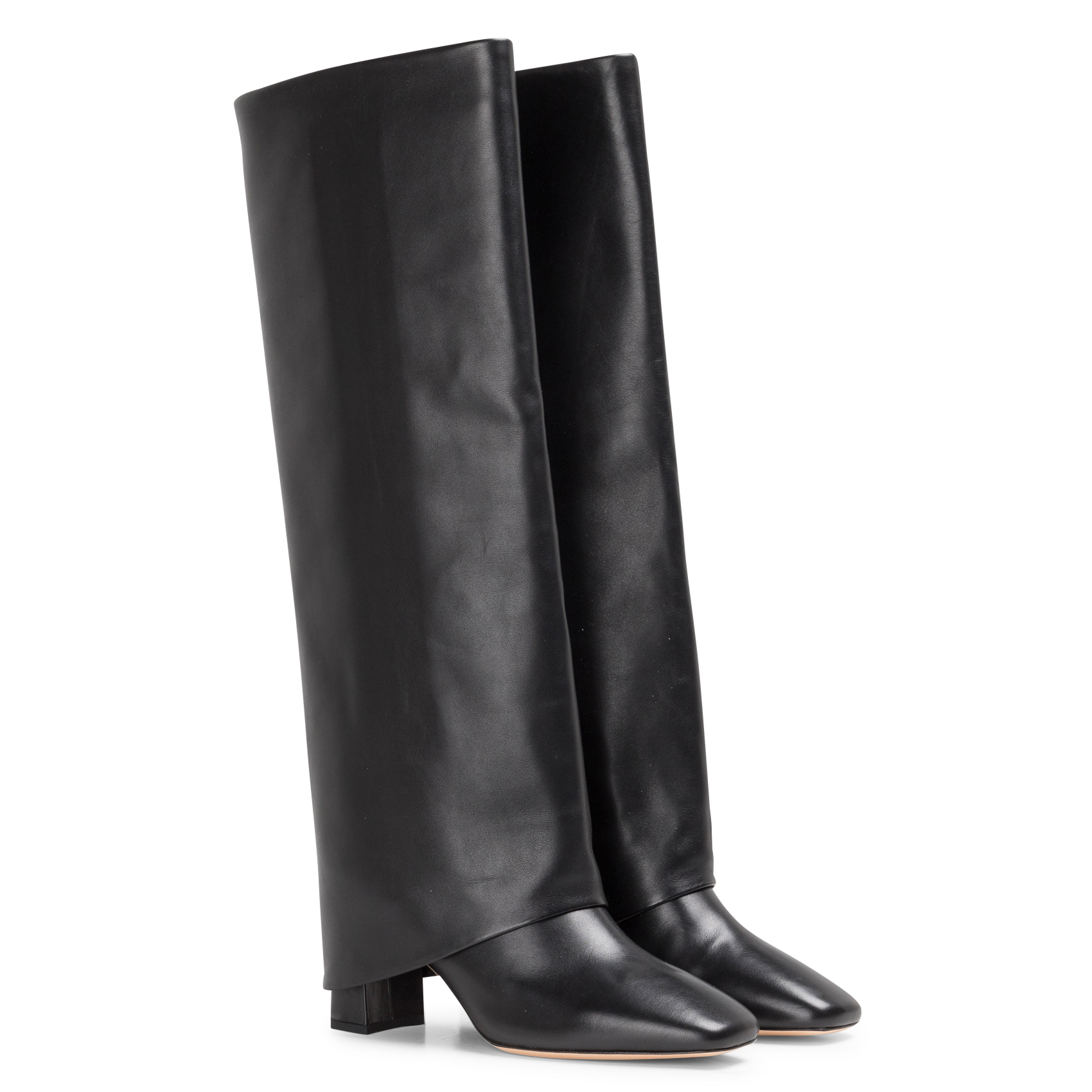 NOLAN - Bottes en cuir de veau| Noir