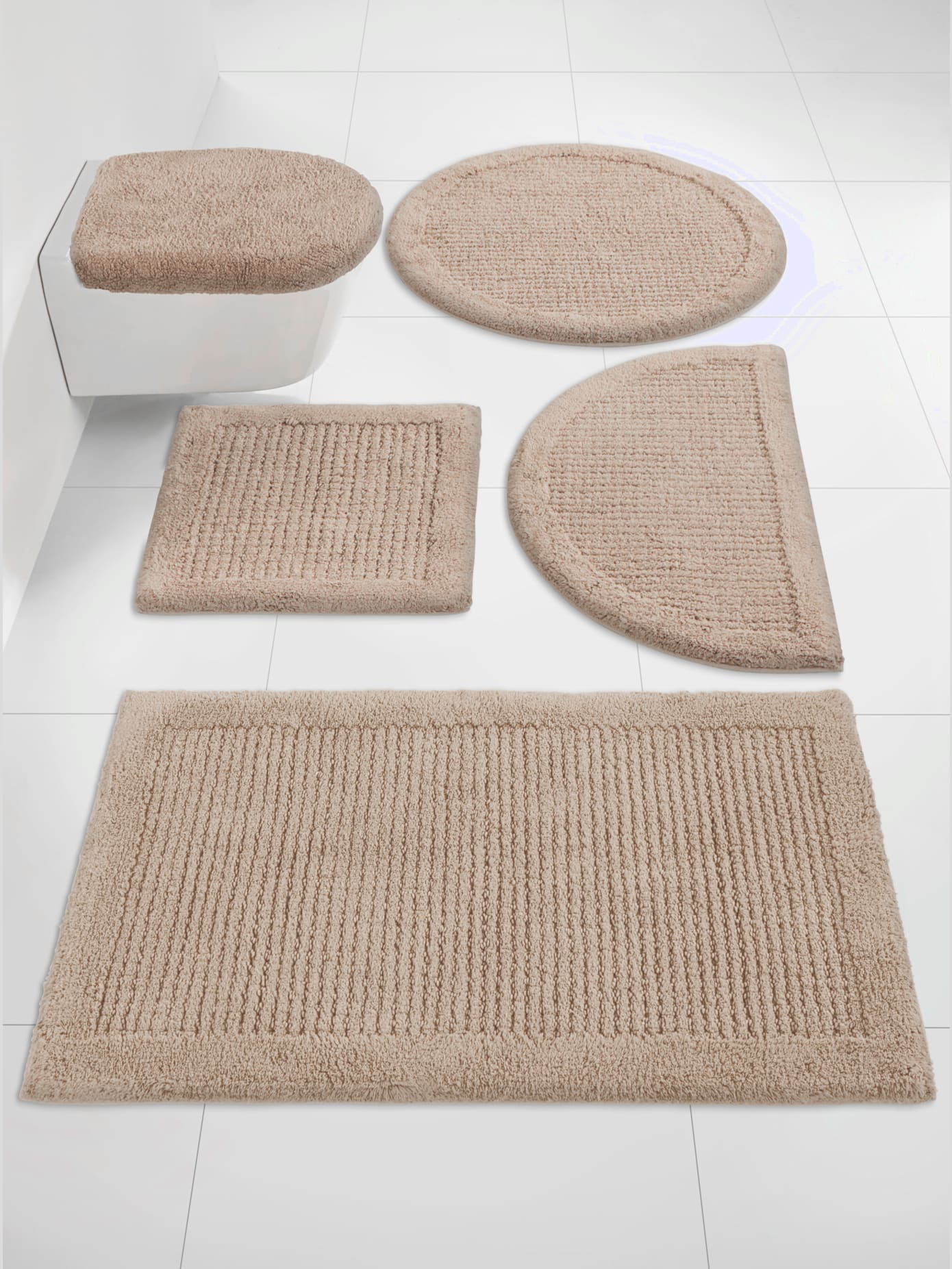 Tapis de bain en coton recyclé