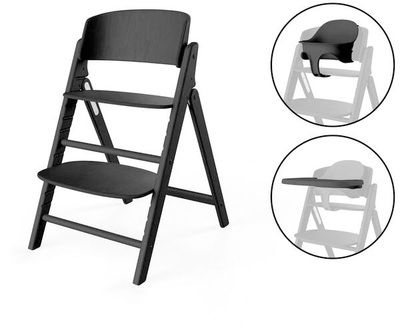 Cybex Click & Fold Matstol 3-in-1, Stunning Black
