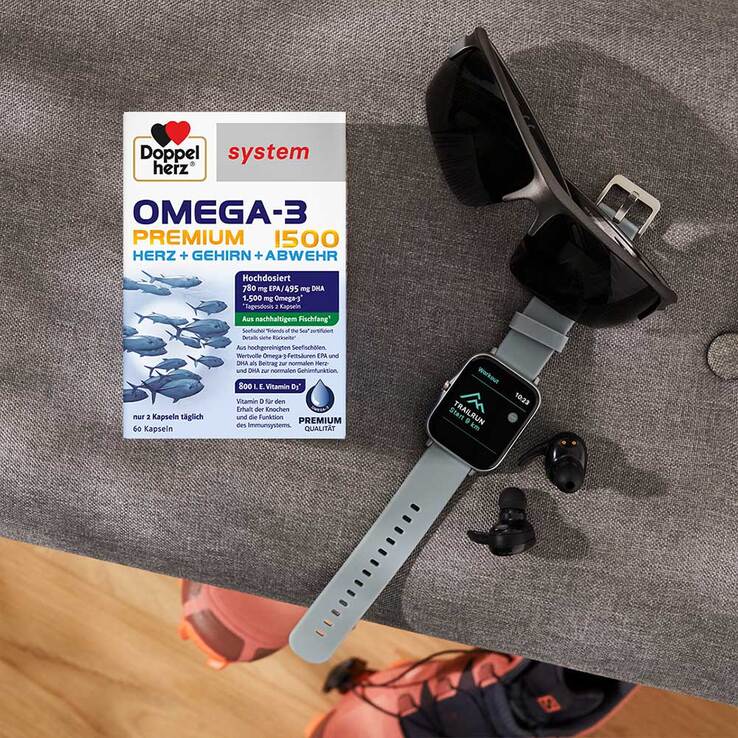 Doppelherz Omega-3 Premium 1500 system Kapseln, 60 St