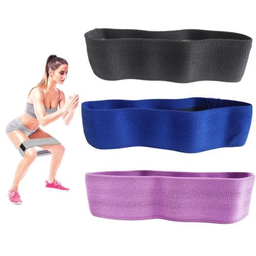 3-pack Booty band kit, treningsbånd, motstandsbånd, rehab