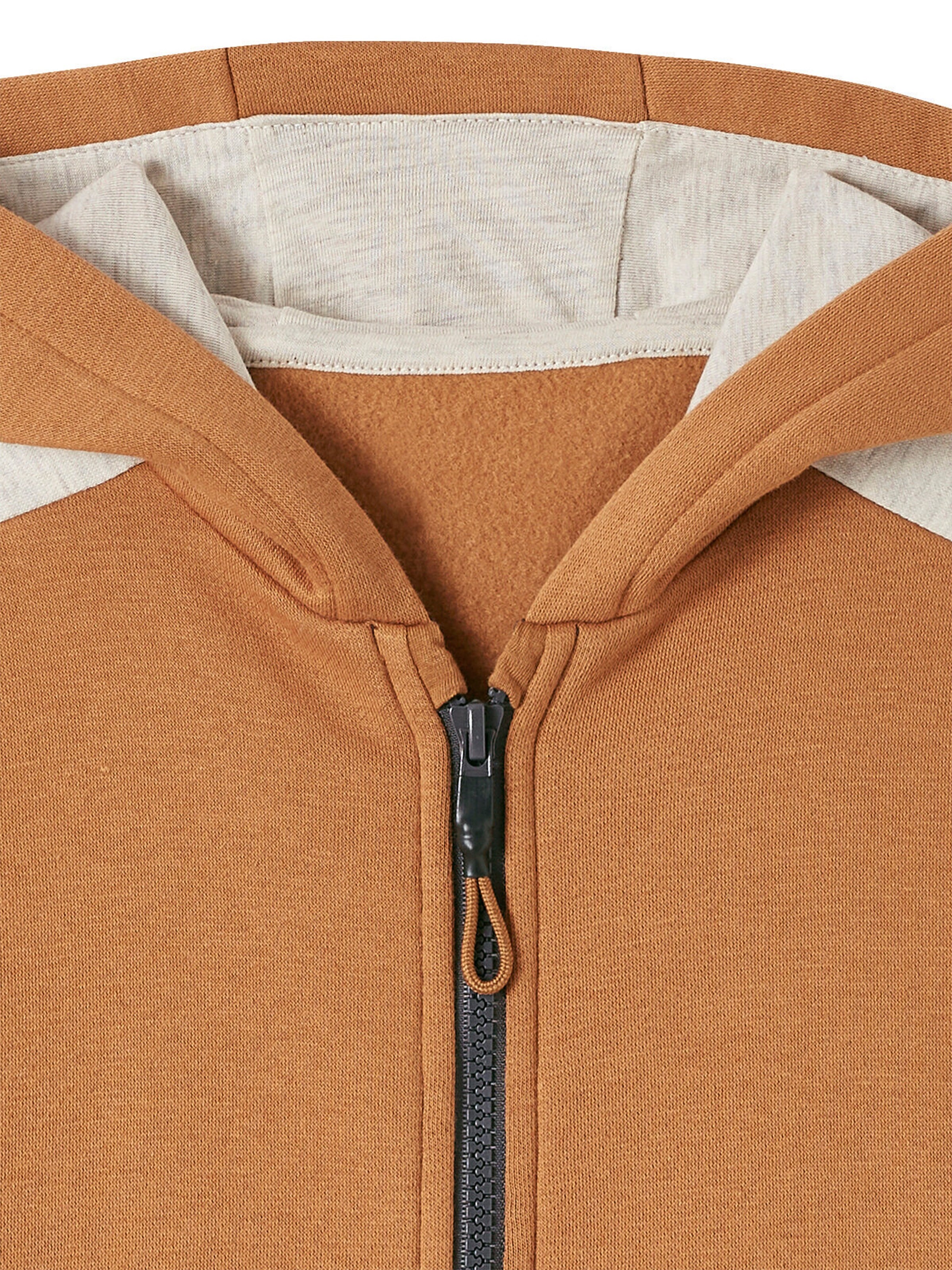 Vertbaudet Jungen Kapuzensweatjacke ocker