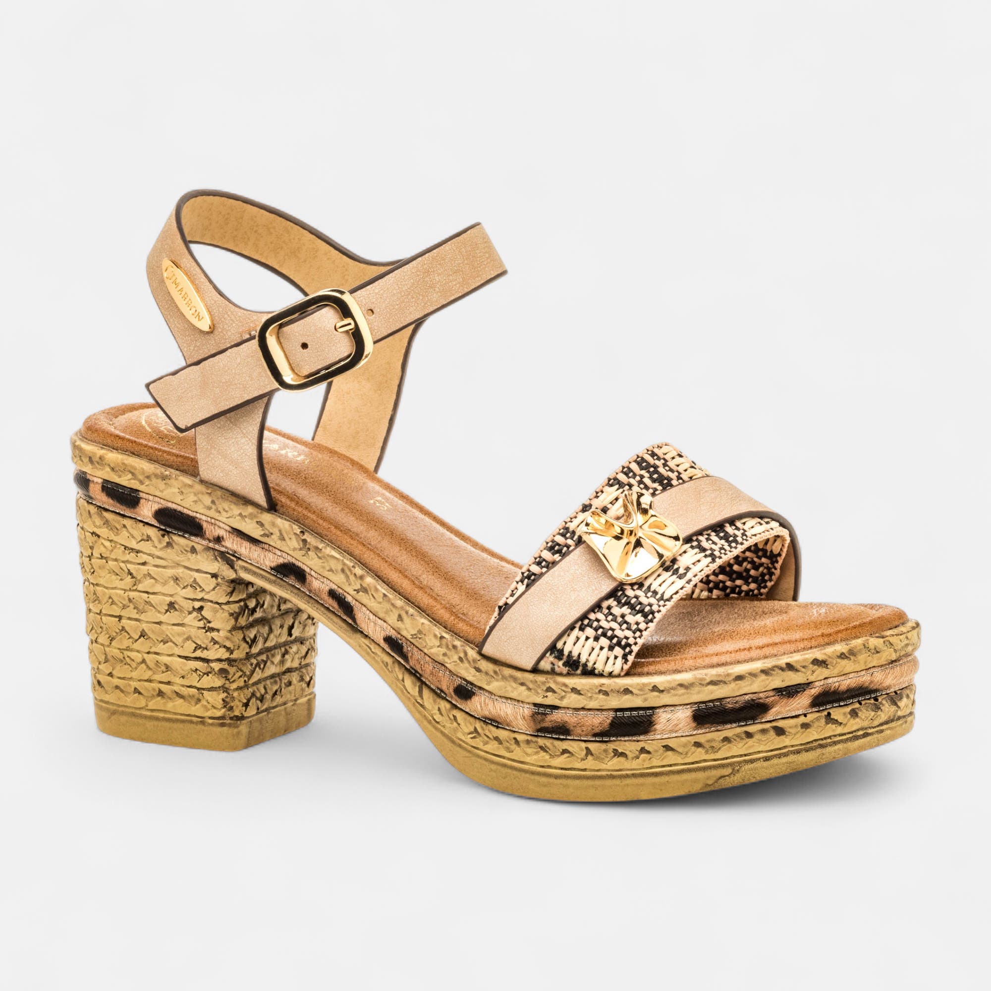 Nu-pieds à talon Femme taupe