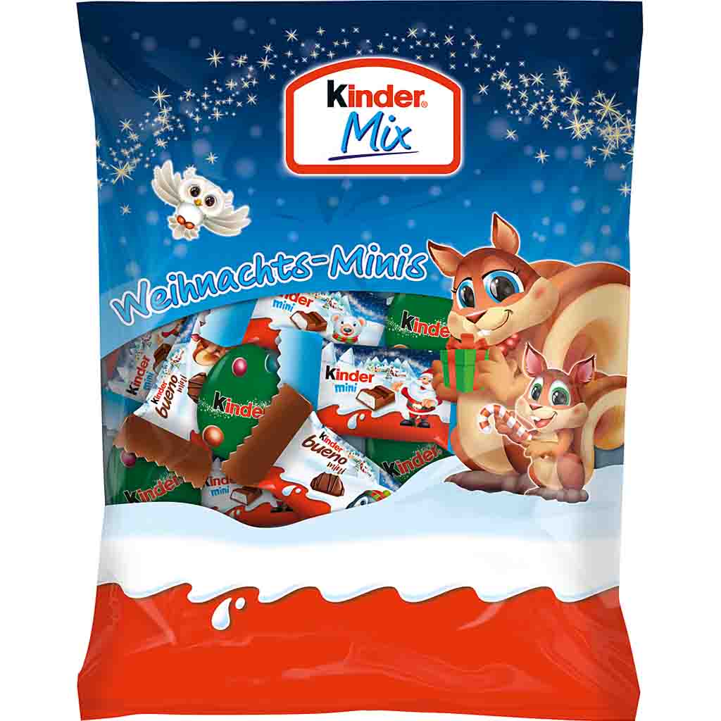 kinder Mix Weihnachts-Minis 153g MHD:20.4.25