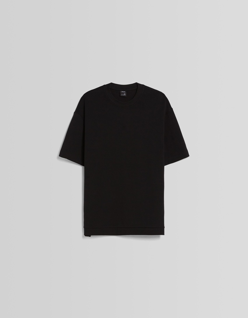 Camiseta de malha interlock de manga curta