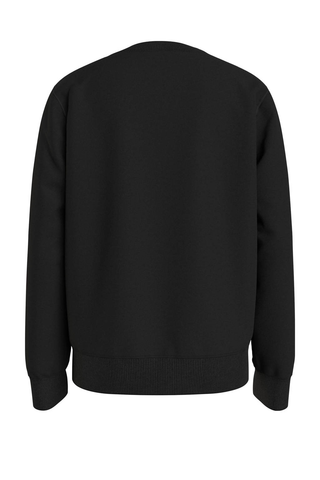 Calvin Klein sweater Terry met logo zwart