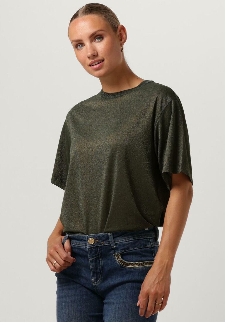MOS MOSH donkergroene mos mosh t-shirt mmkit ss tee