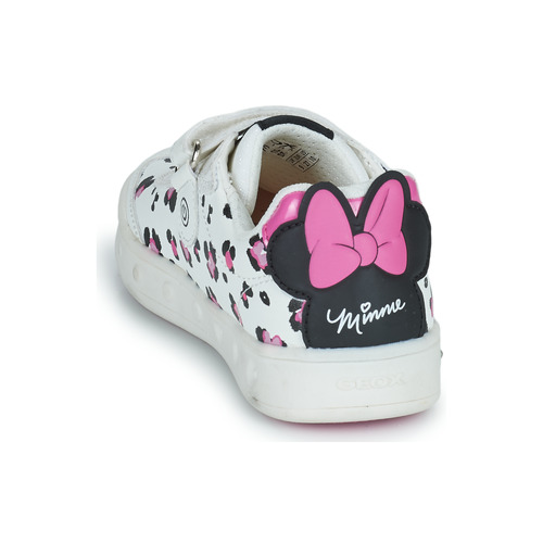 Geox - J SKYLIN GIRL - Blanc / Noir / Rose