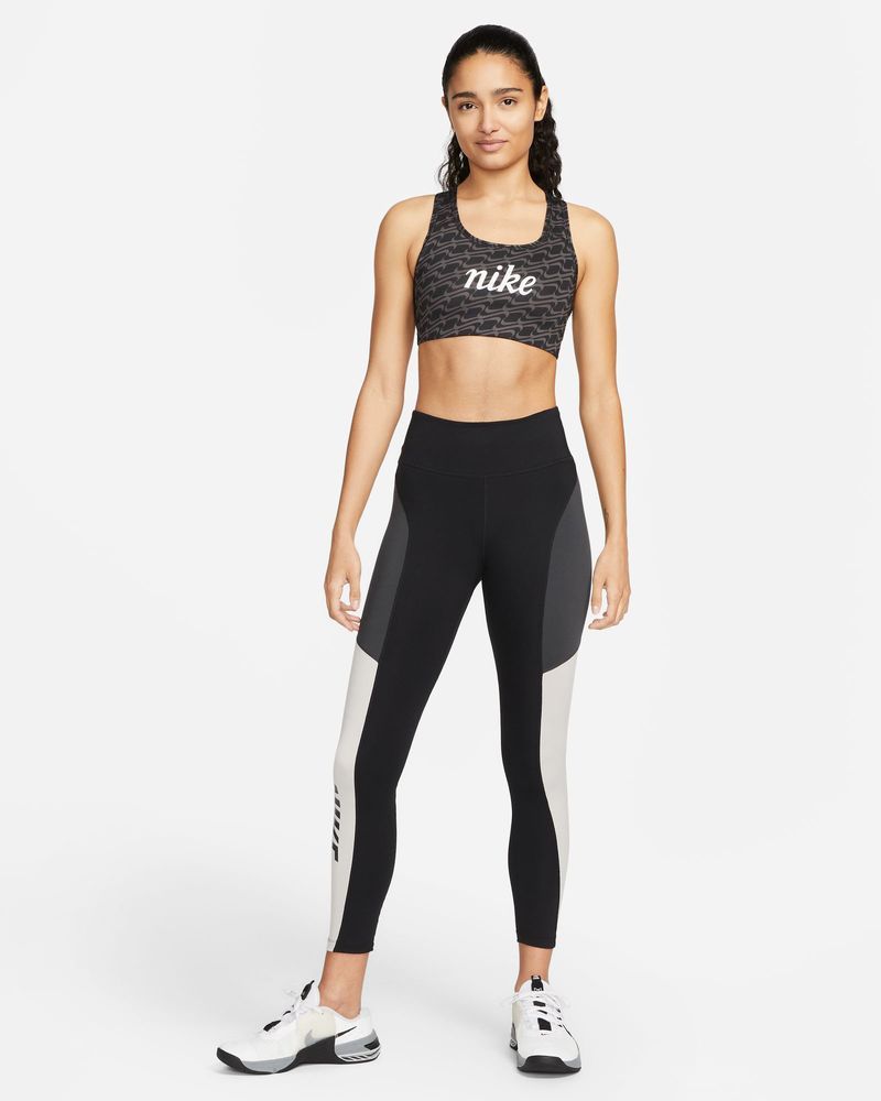 Brassière Nike Swoosh Noir pour femme